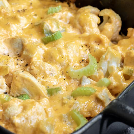 KETO BUFFALO CHICKEN CASSEROLE
