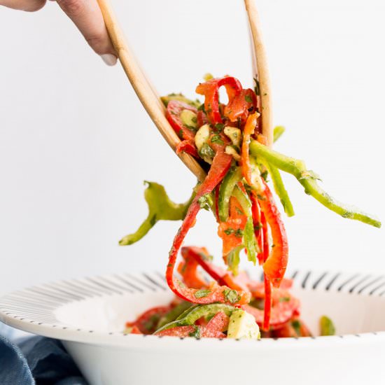 Avocado and Bell Pepper Salad