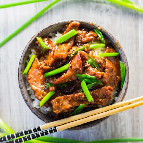 Copycat PF Chang’s Mongolian Beef