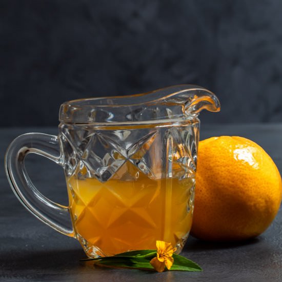 Mandarin tarragon shrub syrup