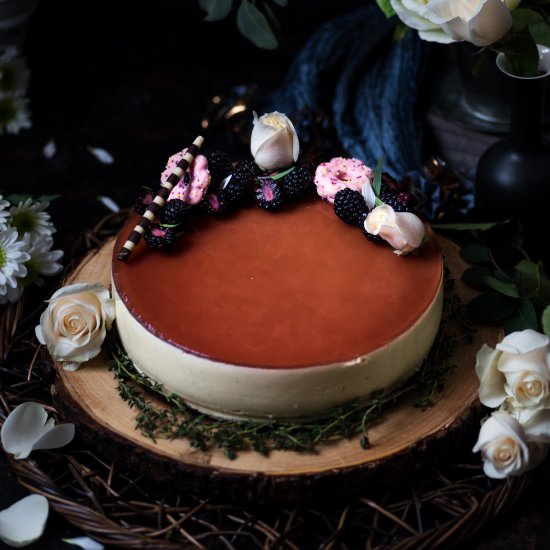 Tarragon Mint Bavarois Cake