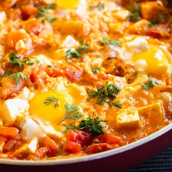 Mediterranean Shakshuka with Feta