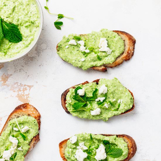 Spring Pea and Feta Dip