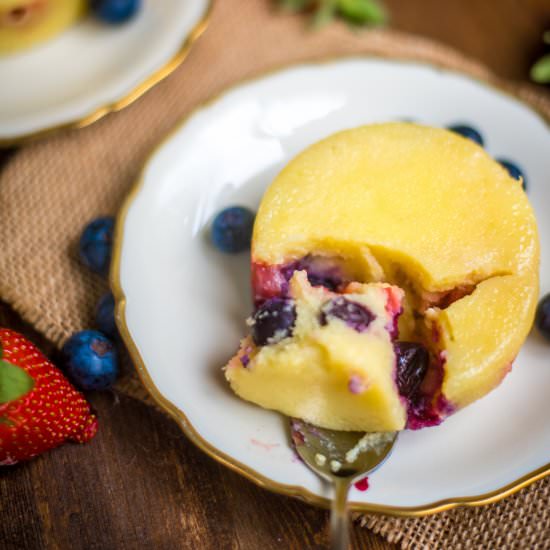 Instant Pot Lemon Berry Pudding