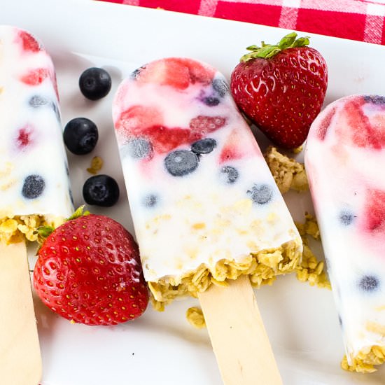 Yogurt Breakfast Popsicles