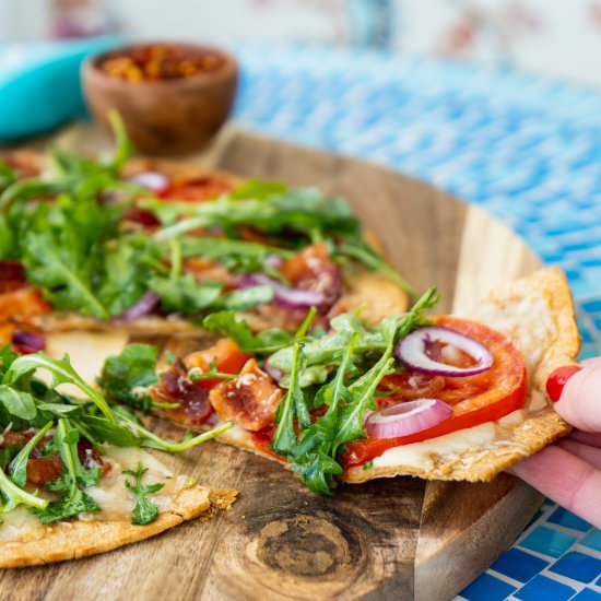15-Minute BLT Flatbread Pizza