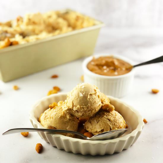 Salty Peanut Butter Ice Cream