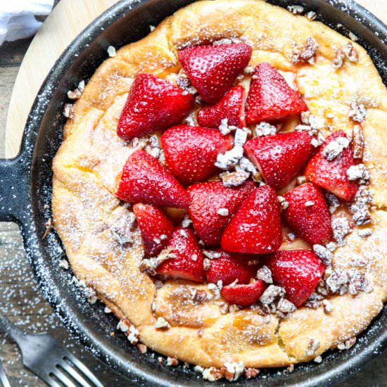 Strawberry Dutch Baby (Gluten Free)