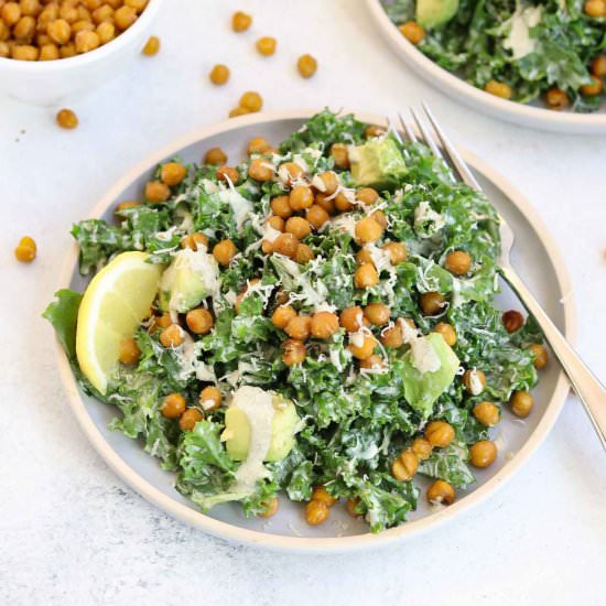 Vegan Kale Caesar Salad
