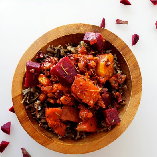 Butternut Squash & Beet Casserole