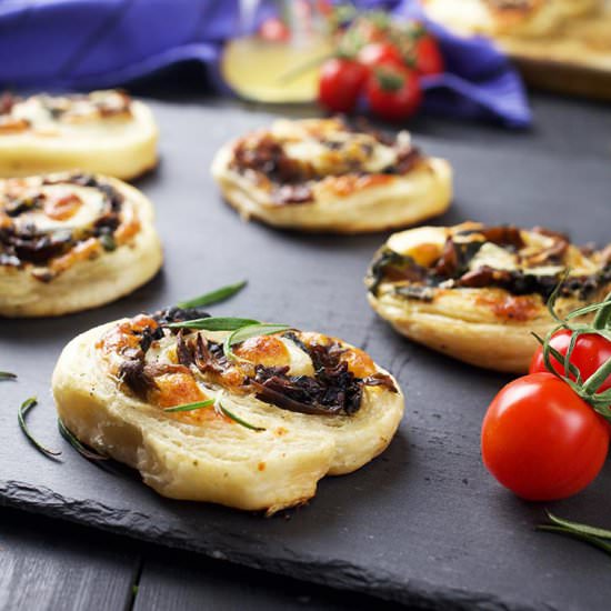 Vegan Mushroom Pinwheels