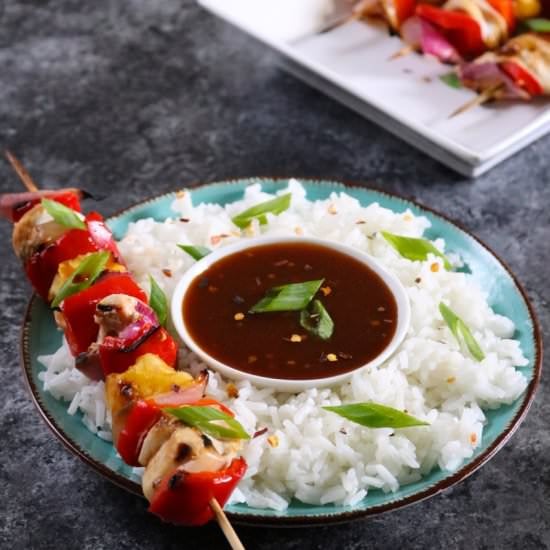 Grilled Sweet & Sour Chicken Kebabs
