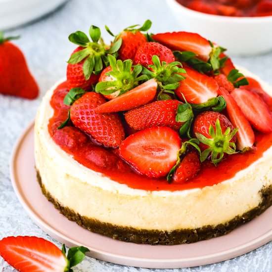 Easy Instant Pot Eggless Cheesecake
