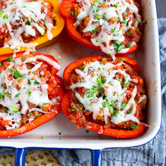 Italian Vegetarian Stuffed Peppers
