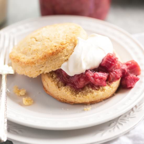 Rhubarb Shortcake