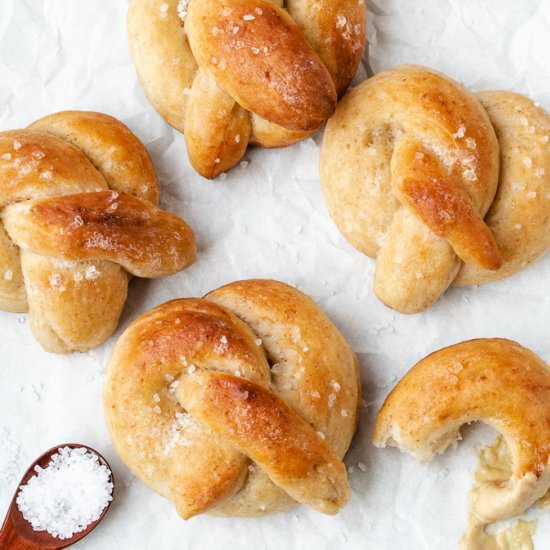Sourdough Soft Pretzels