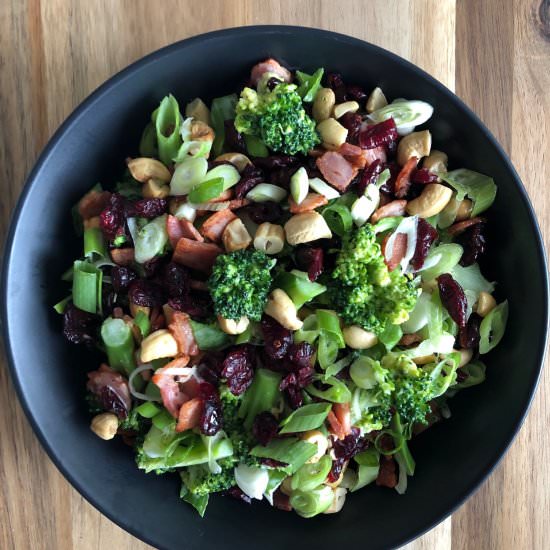 Broccoli, Bacon and Cashew Salad