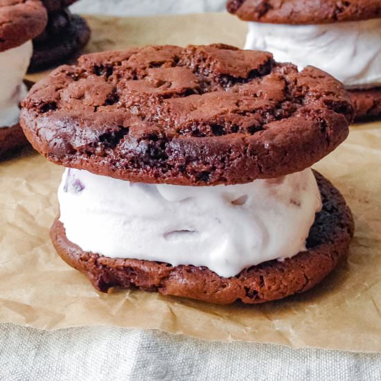 Vegan Chocolate Ice Cream Sandwich