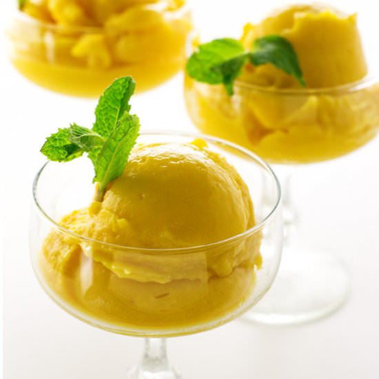 Mango sorbet