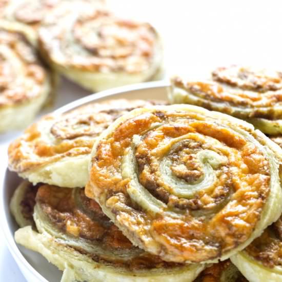 olive and cheese pinwheels