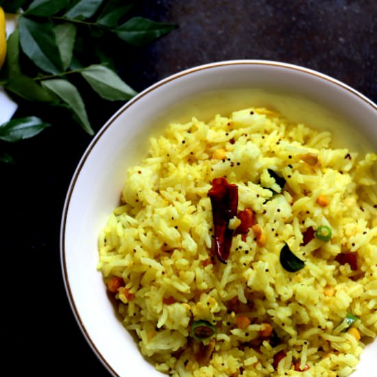 Vegan lemon rice