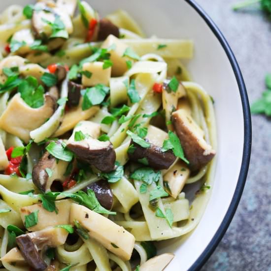 Mushroom Tagliatelle