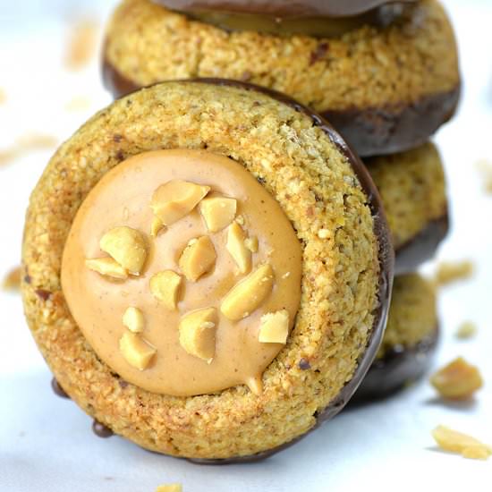 Peanut Chocolate Granola Cookies