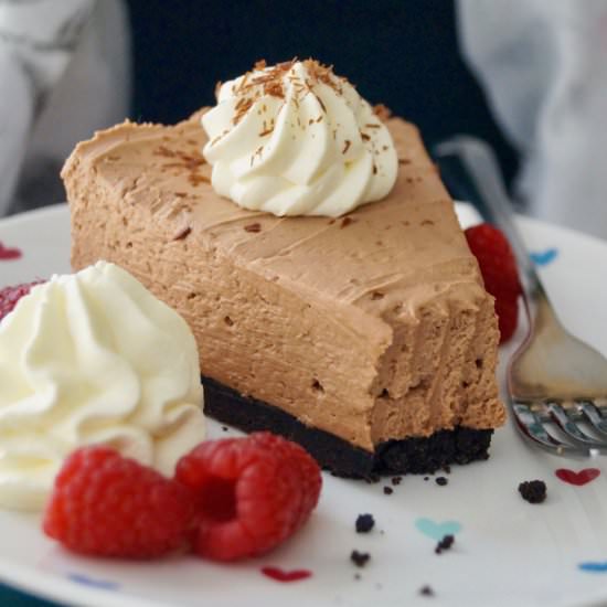 no-bake chocolate cheesecake
