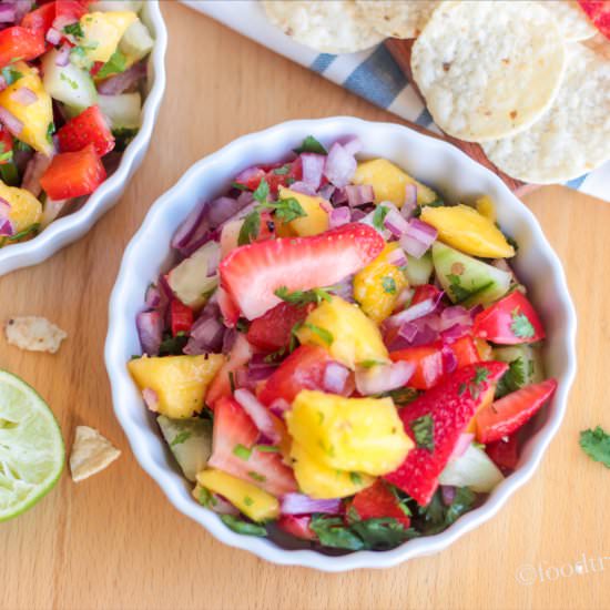 Mango and Strawberry Salsa