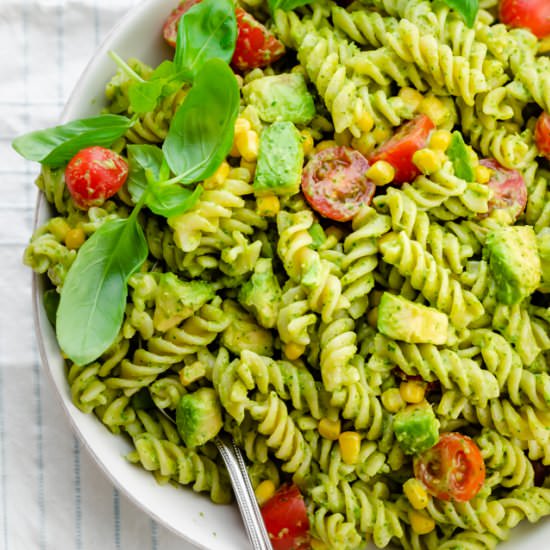 Creamy Avocado Pasta Salad