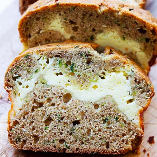 Cheesecake Zucchini Bread