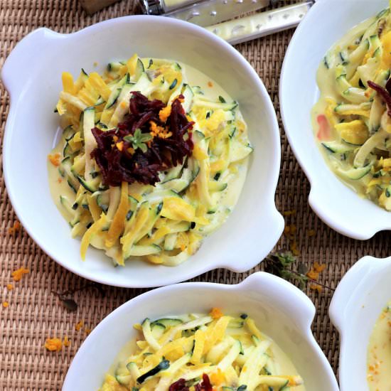 Golden Beet Zucchini Salad