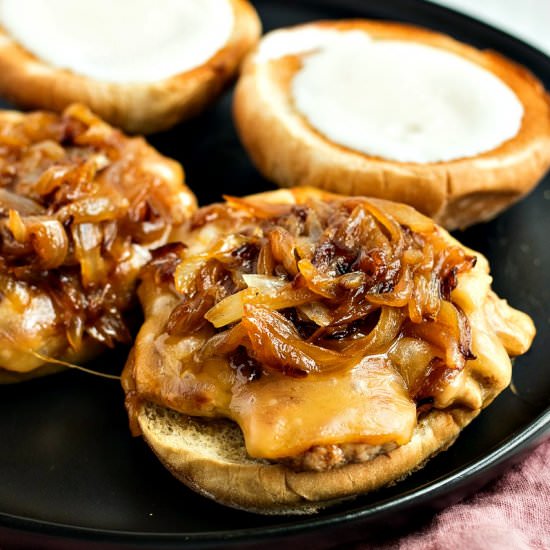 Pork Gouda Burgers
