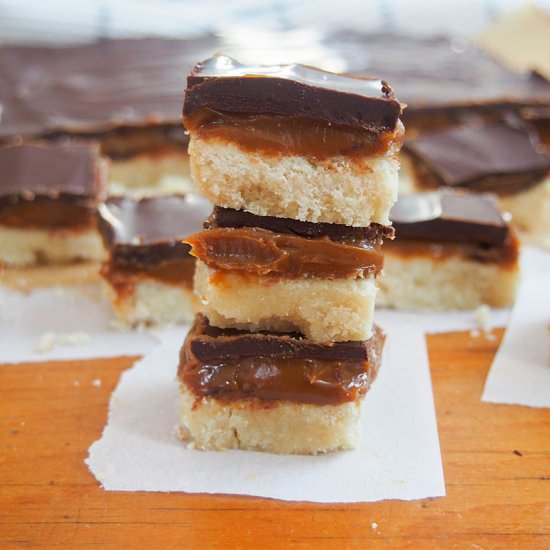 Millionaire’s shortbread (caramel)