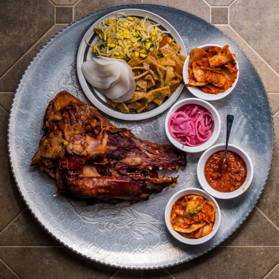 GoT: Pig head sous vide, then fried