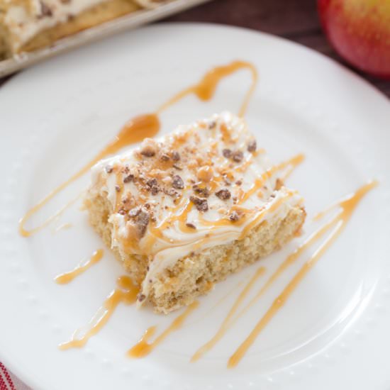 Caramel Apple Sheet Cake