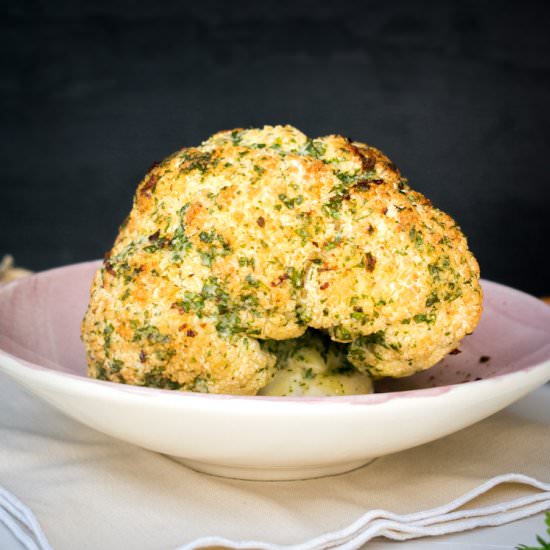 Parmesan-garlic roasted cauliflower