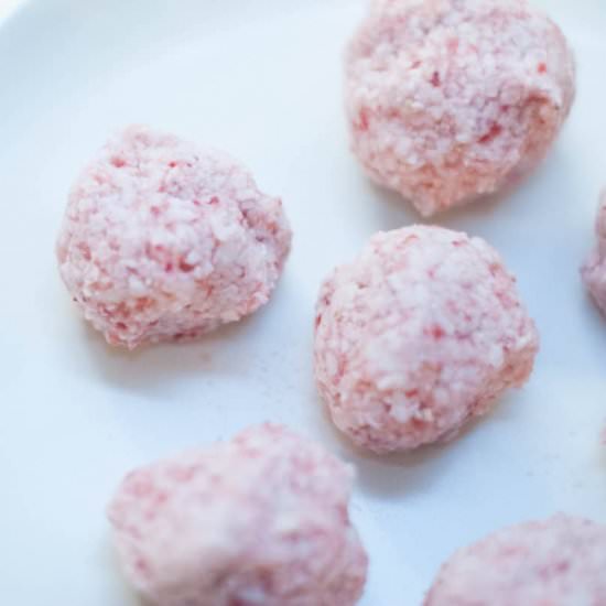 No Bake Strawberry Coconut Macaroon