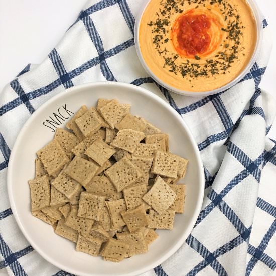 White Bean Protein Crackers