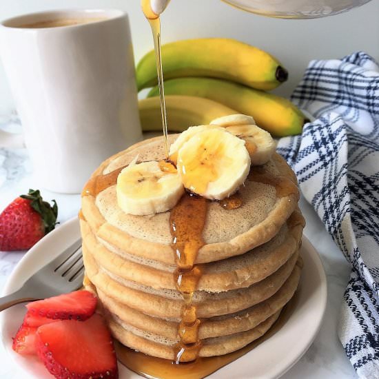 The Easiest Fluffiest Vegan Pancake