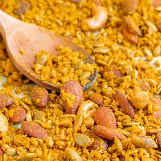 indian spiced savoury granola