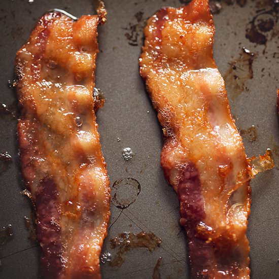 Oven fried Bacon