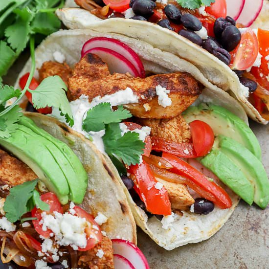 Blackened Chicken Tacos