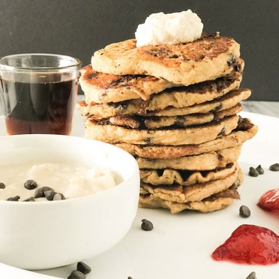 Silver Dollar Choco Chip Pancakes