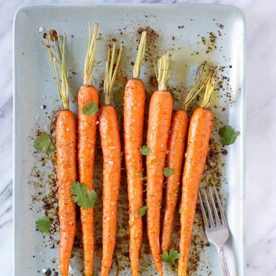 Chili Lime Roasted Carrots