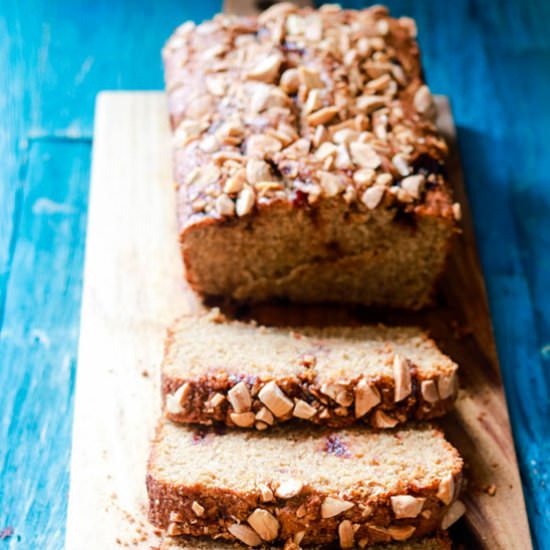 Almond Butter and Jam Rye Bread