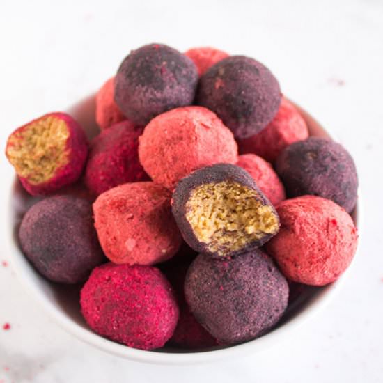 peanut butter & jelly energy balls