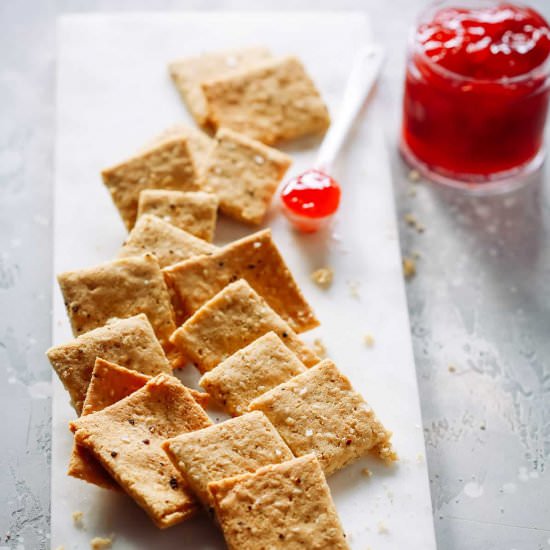 Low-Carb Almond Flour Crackers