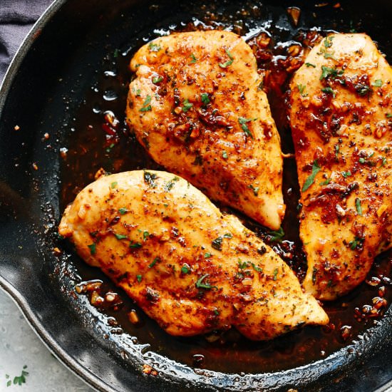 Garlic Butter Baked Chicken Breast