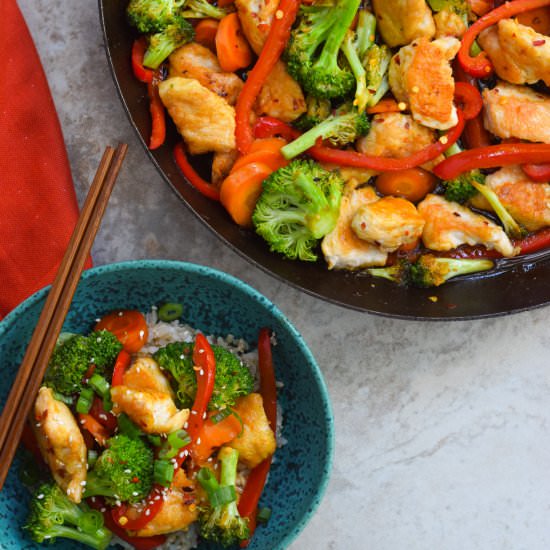 Easy Spicy Chicken Stir Fry